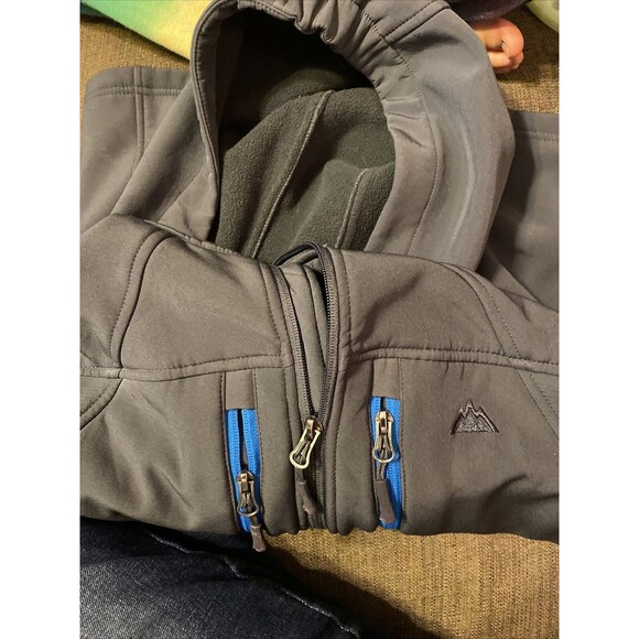 Youth Boys Large 14/16 Snozu Performance Outerwear Full Zip Shell Jacket Black - Picture 2 of 5